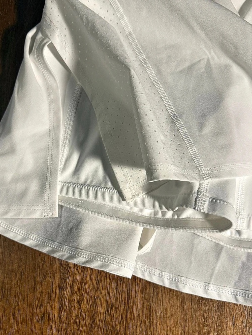 SPANX SXSI 4-Ply Hi-Waist Shaping Skort White Athletic - Picture 4 of 4